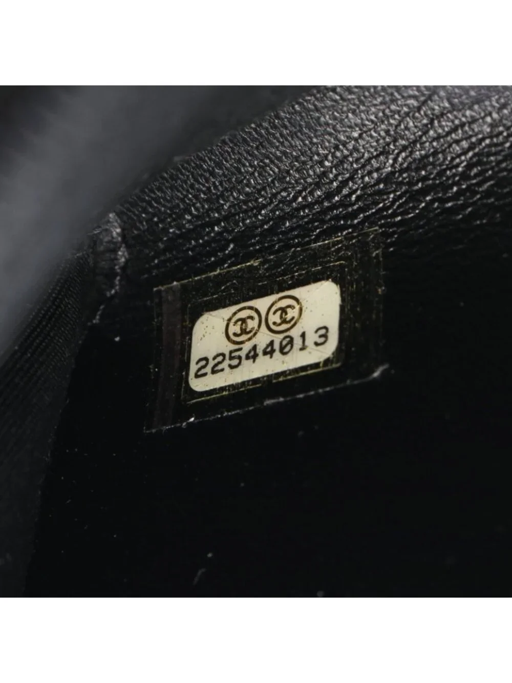 Chanel Round Wallet Camellia Black Leather